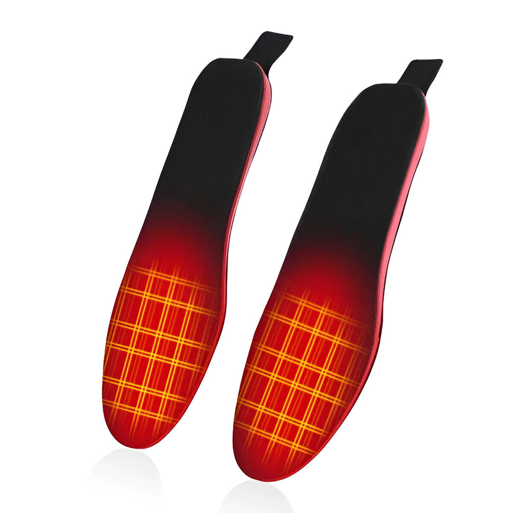 Ultra-thin heated insoles with remote control