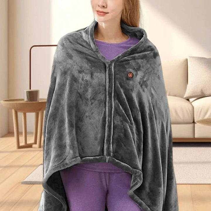 Foldable USB heated blanket with three settings up to 60 °C