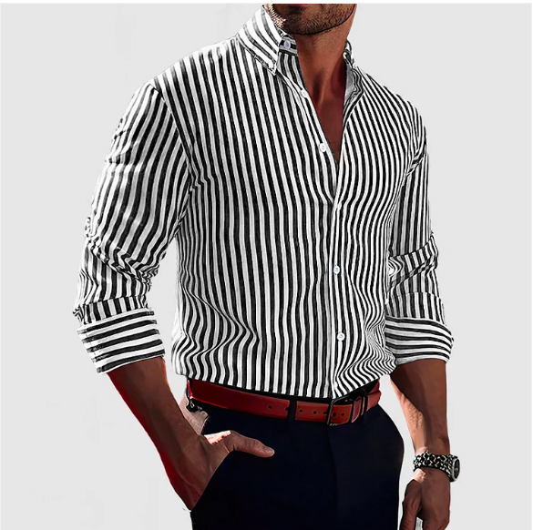 Stylish Striped Men's Shirt – Ruben