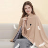 Heated USB-C shawl with eight heating zones