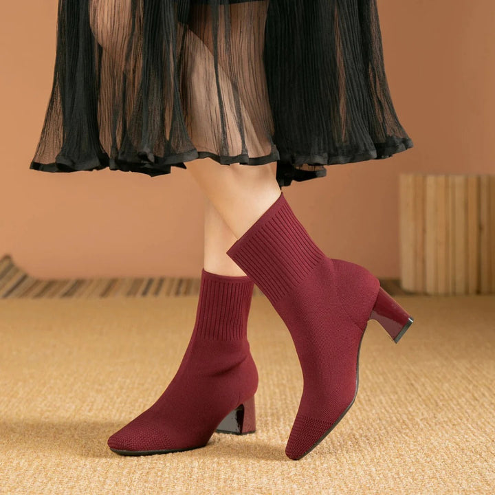 Modern Comfort Edge Women's Knitted Sock Boots