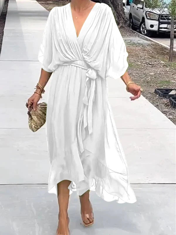 Elegant V-Neck Dress