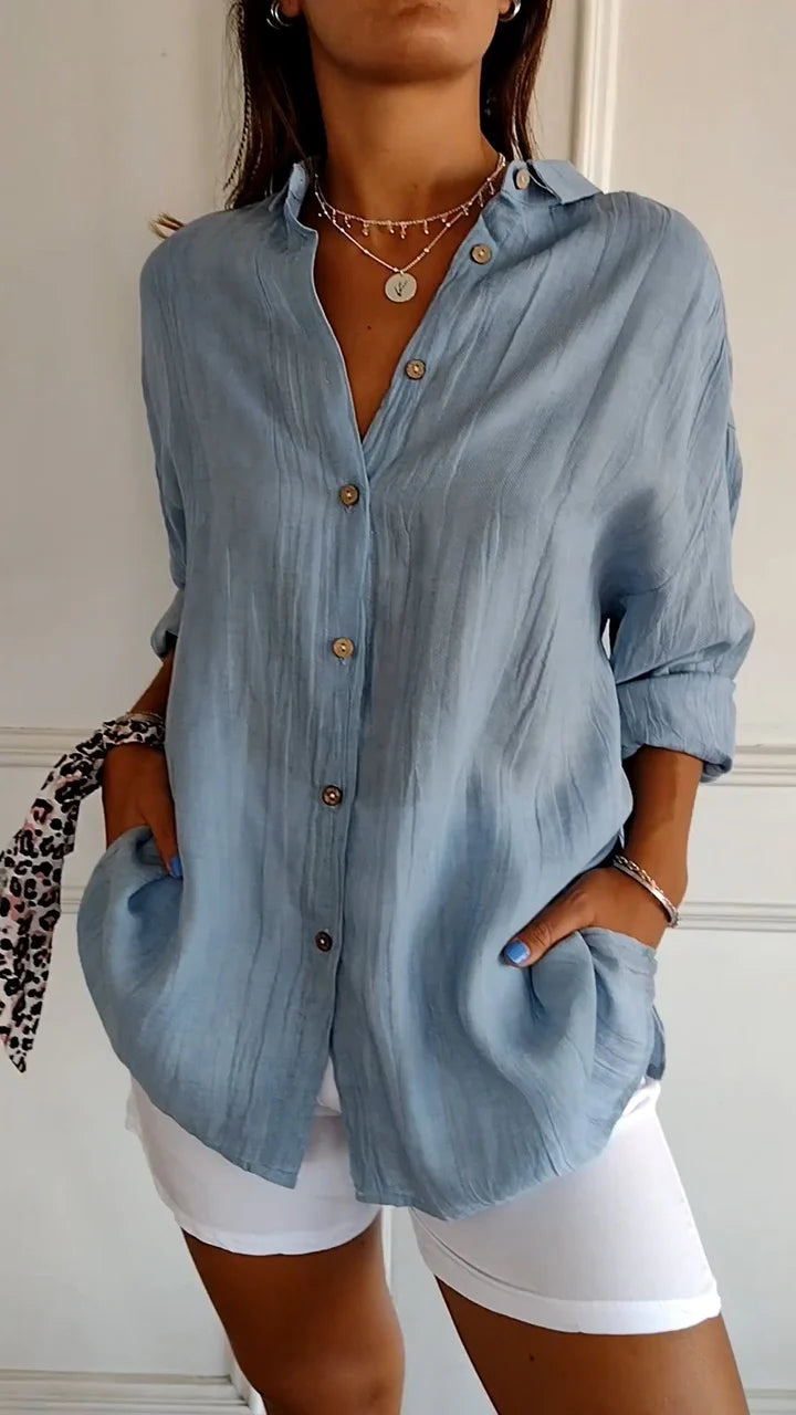 Casual Button-Down Shirt for Women