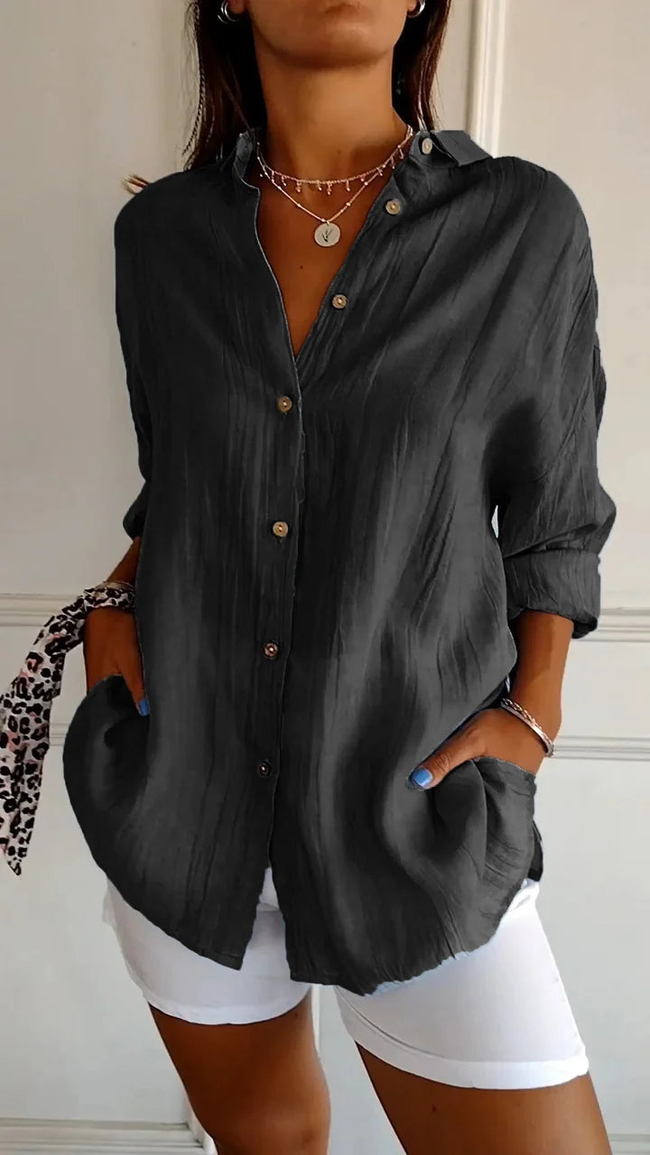 Casual Button-Down Shirt for Women