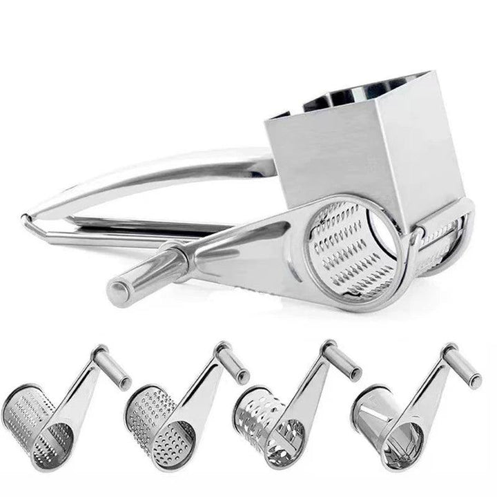 Manual Cheese Grater | Stainless Steel | Versatile Drums
