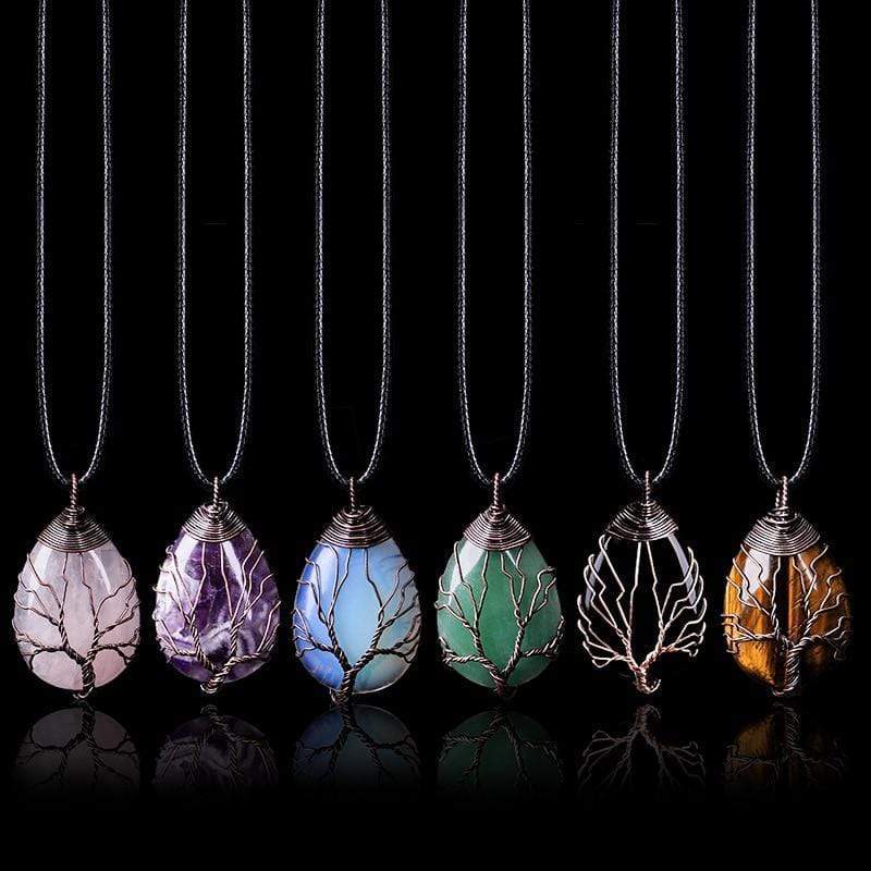 Tiger's Eye Teardrop Necklace - Zarina