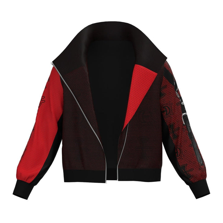 Kids' Halloween Costume Vampire Cosplay Set with High Collar Jacket and Striped Tee