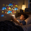 Kids Night Light Projector with Rotating Ocean and Star Patterns Tabletop Ceiling Projection