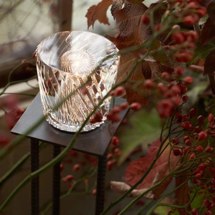 VÉLORIA Crystal Table Lamp | Diamond-Shaped Design & 360° Light Play | Cordless & USB Rechargeable | Up to 12 Hours of Light
