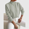 Women's classic polo-neck jumper in soft, breathable cotton