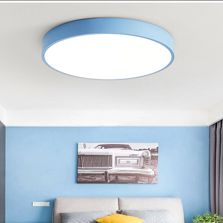 Nordic Wooden Macaron-Shaped Ceiling Lamp for Modern Spaces