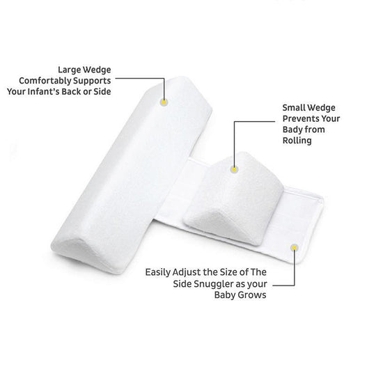Cudlo Adjustable Anti-Roll Pillow for Babies