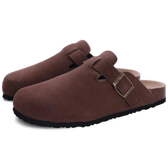 Women's  Suede Cork Slippers