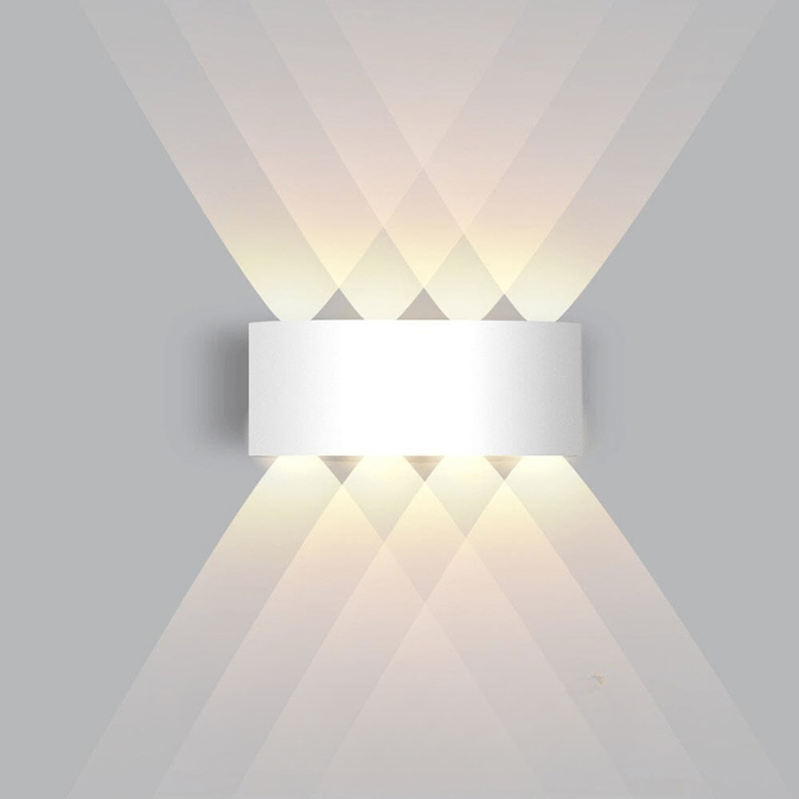 Outdoor Wall Sconce Light Waterproof LED Fixture Curved Up Down Beam Modern