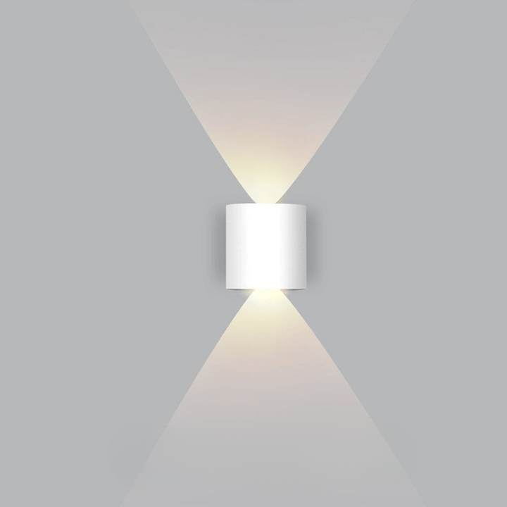 Outdoor Wall Sconce Light Waterproof LED Fixture Curved Up Down Beam Modern
