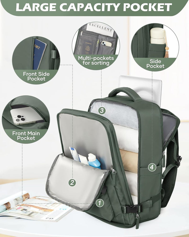 Multi-Compartment Laptop Bag with Adjustable Strap
