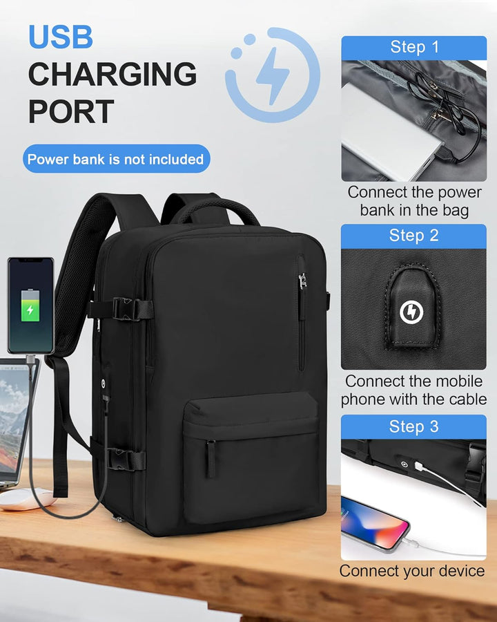 Multi-Compartment Laptop Bag with Adjustable Strap