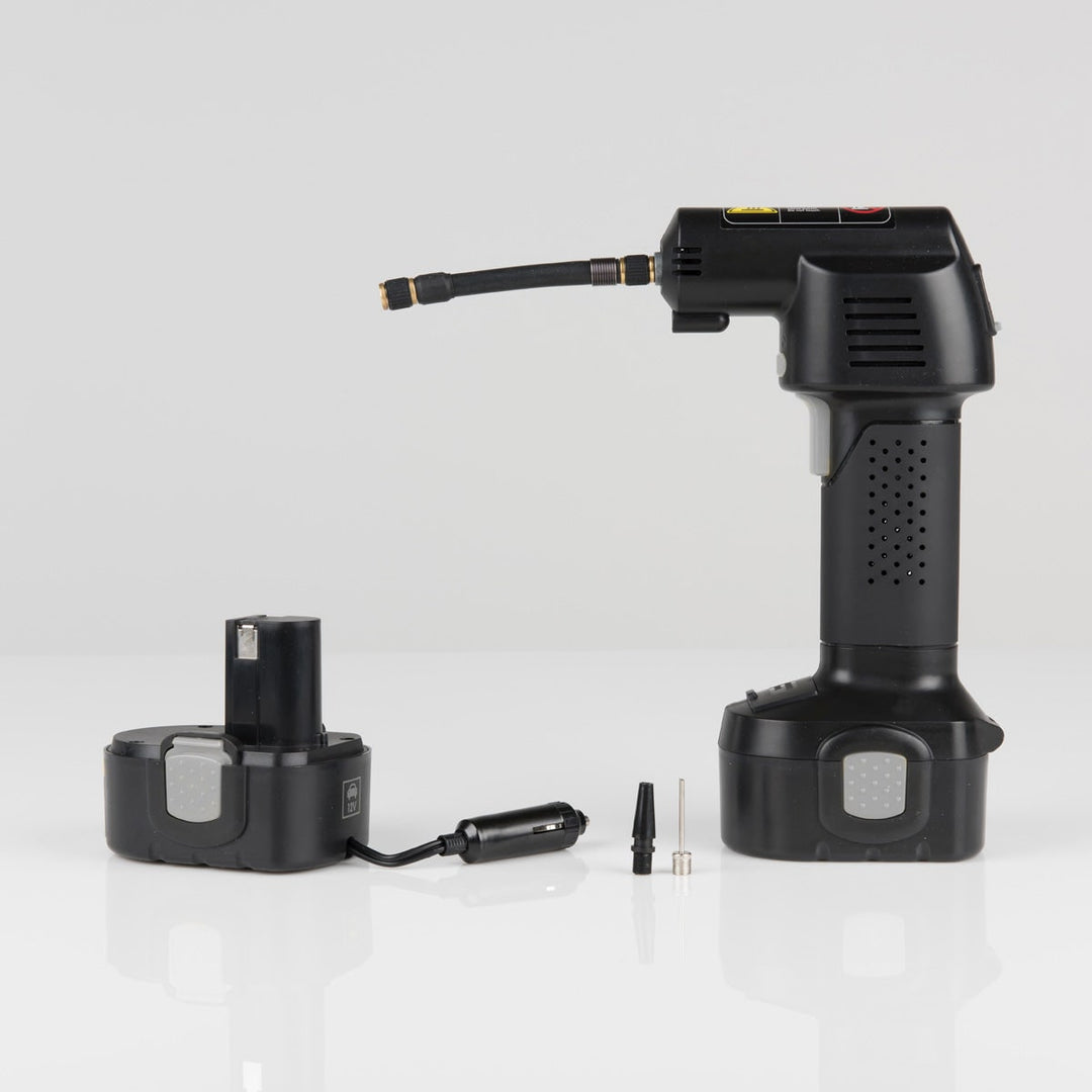 Portable Cordless Tire Inflator with Rechargeable Battery and Digital Lcd Display
