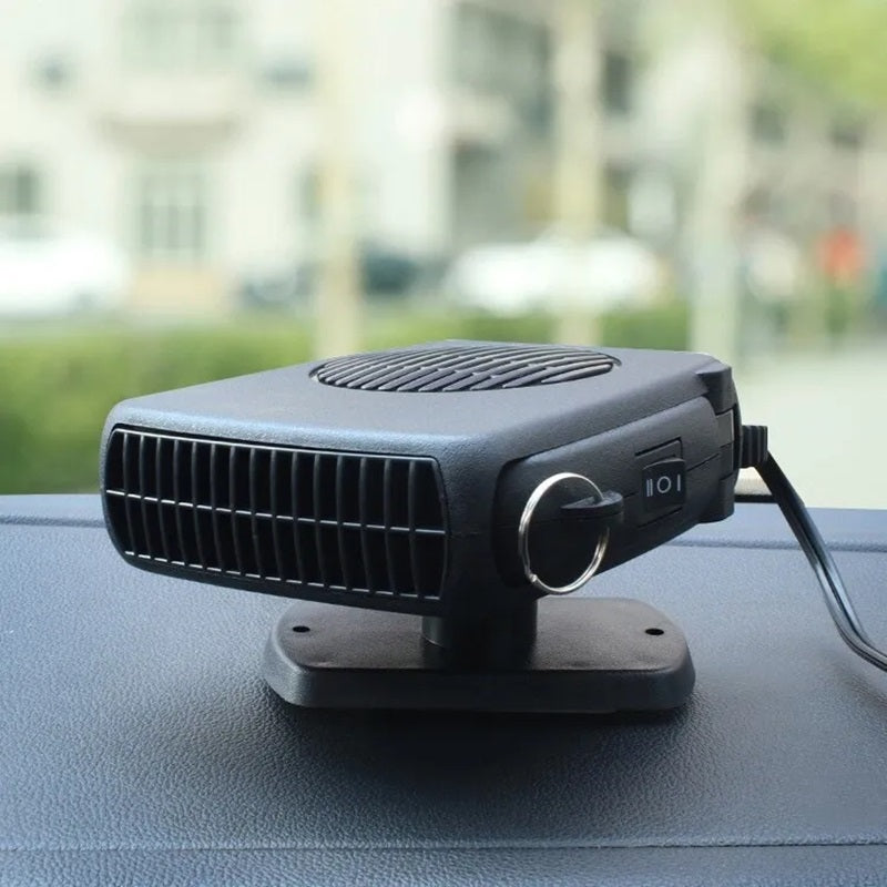Portable 12V car heater with non-slip 360° base