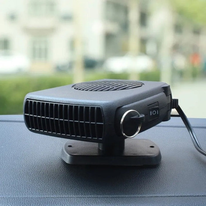 Portable 12V car heater with non-slip 360° base