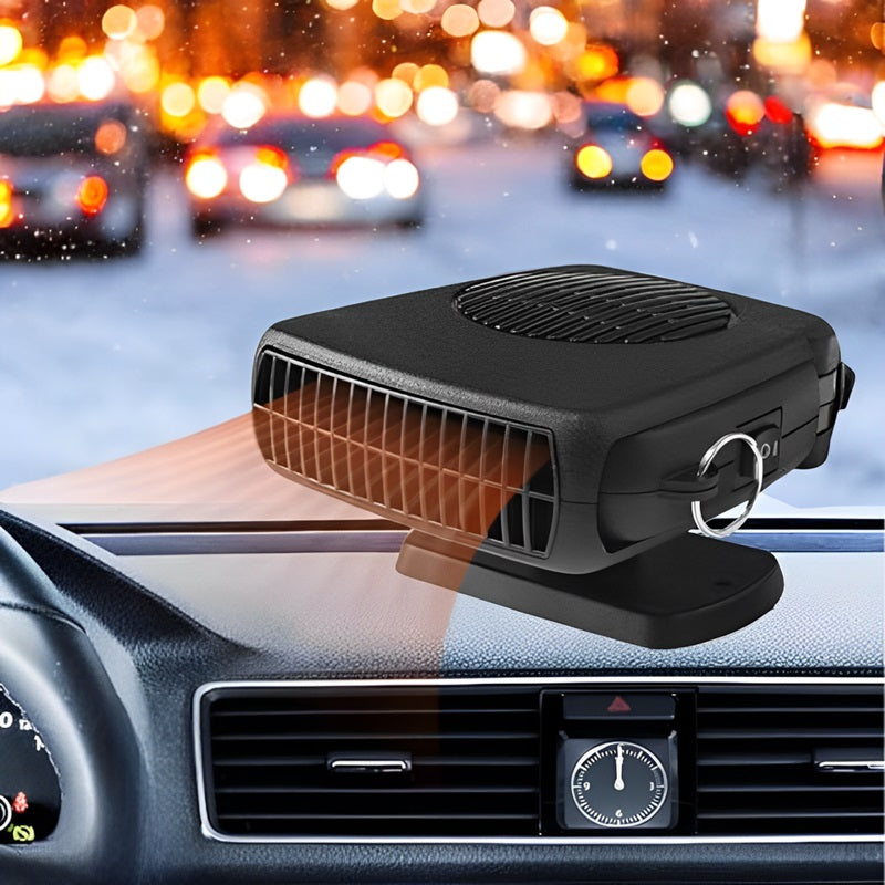 Portable 12V car heater with non-slip 360° base