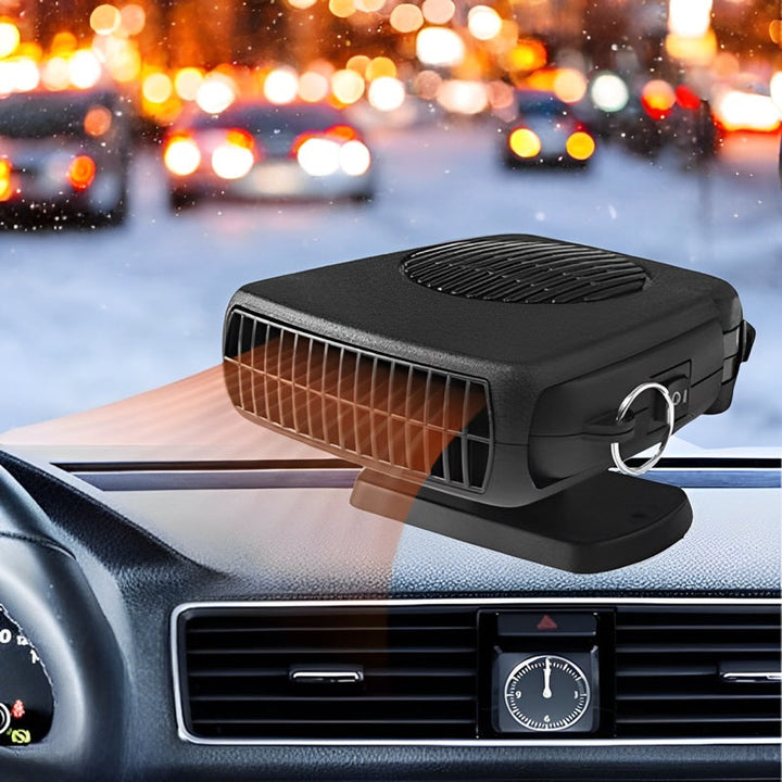 Portable 12V car heater with non-slip 360° base