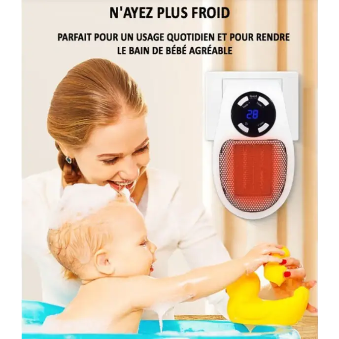 Ultra-compact ceramic heater with thermostat