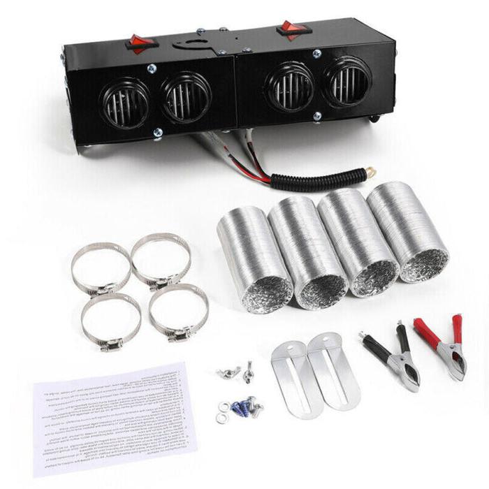 Powerful 500W car heater with two separate switches