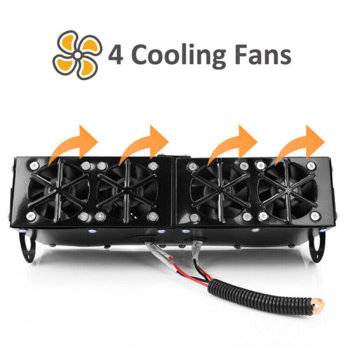 Powerful 500W car heater with two separate switches