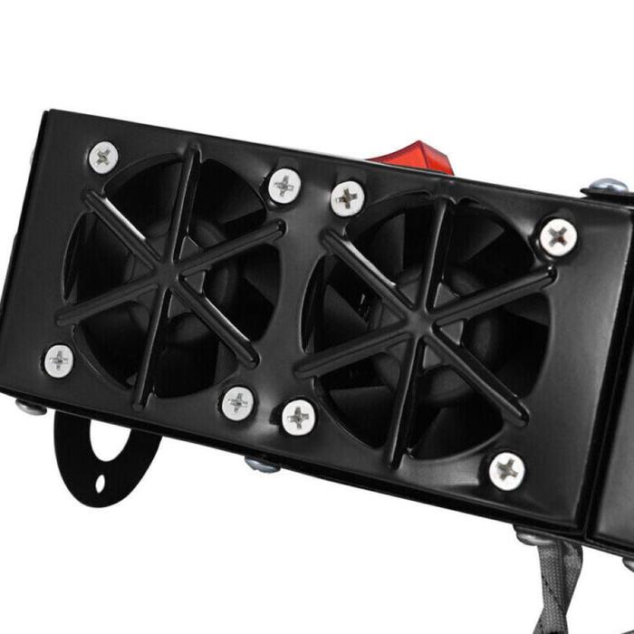 Powerful 500W car heater with two separate switches