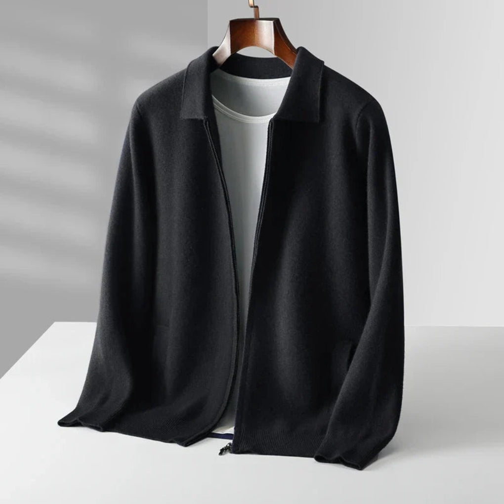 Men’s Regular Fit Vest with Full Zip and Side Pockets