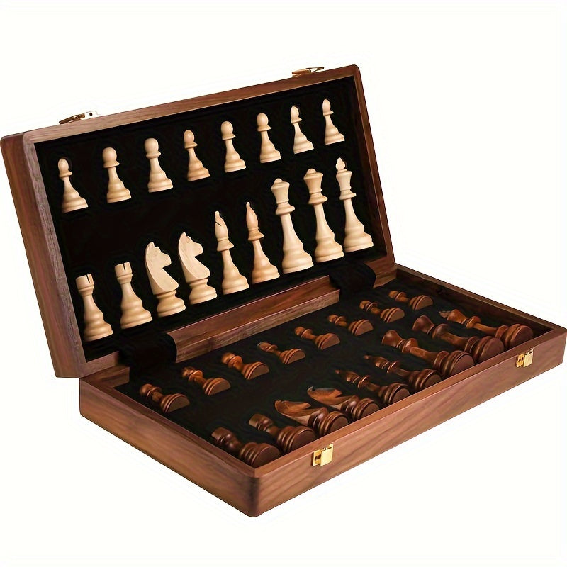 Wooden Chess Set | Chessboard with Chess Pieces | Foldable and Portable | RoyalBrett