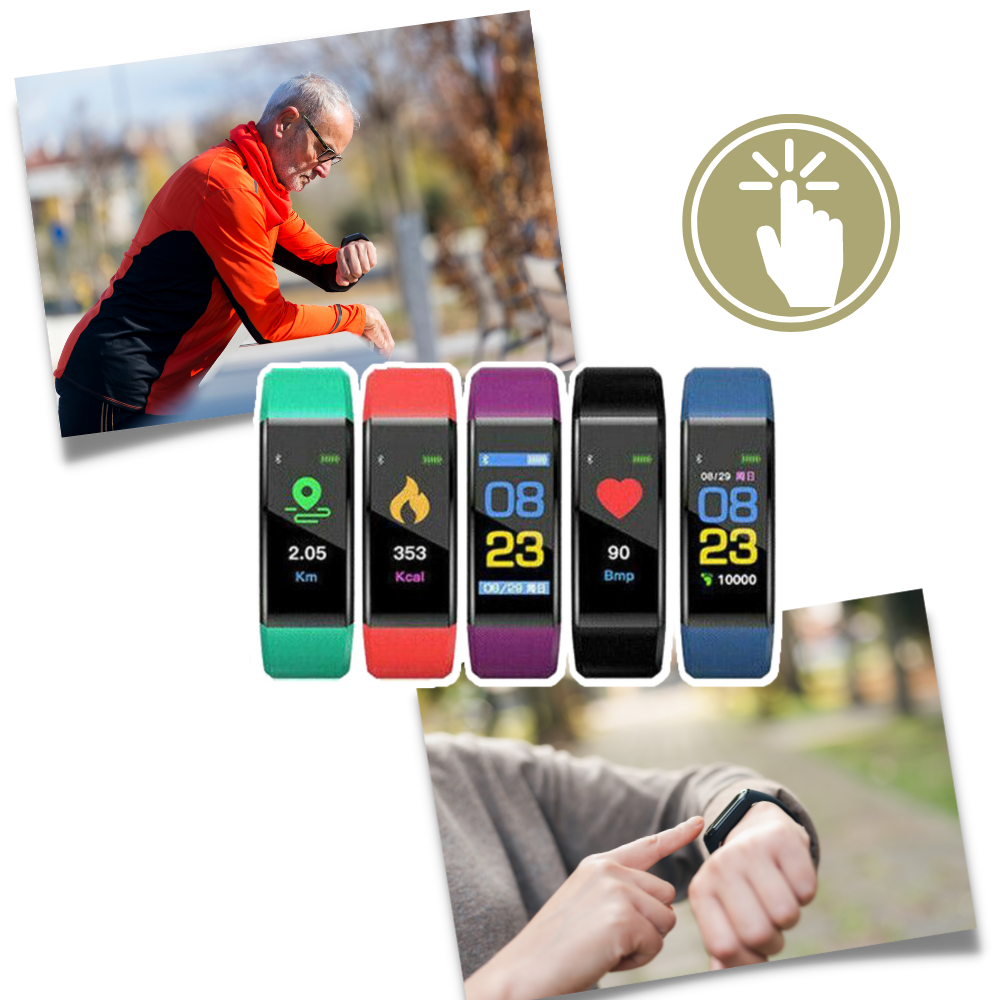 Smartwatch for Seniors with Heart Rate and Blood Pressure Monitoring | Karnz