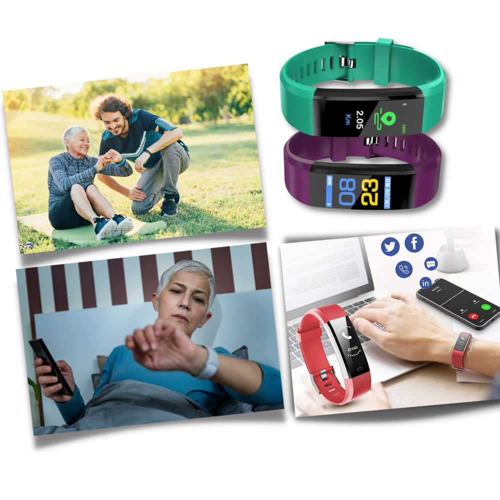 Smartwatch for Seniors with Heart Rate and Blood Pressure Monitoring | Karnz