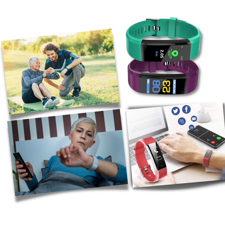 Smartwatch for Seniors with Heart Rate and Blood Pressure Monitoring | Karnz