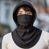 Windproof face mask with hood and neck warmer for cycling