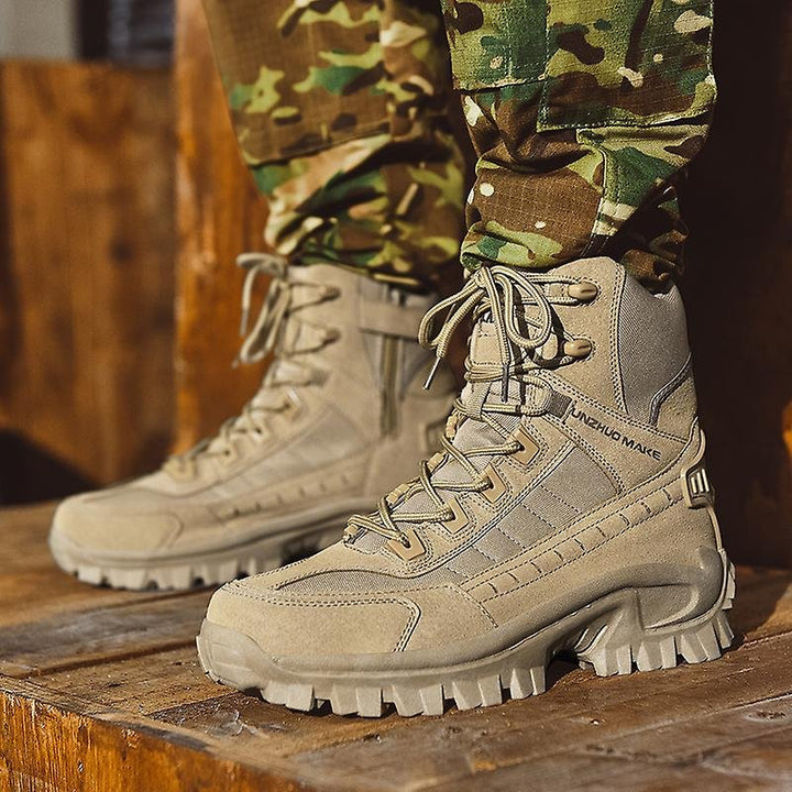 Waterproof Tactical Work Boots with Puncture Protection – TrailForce Tactical