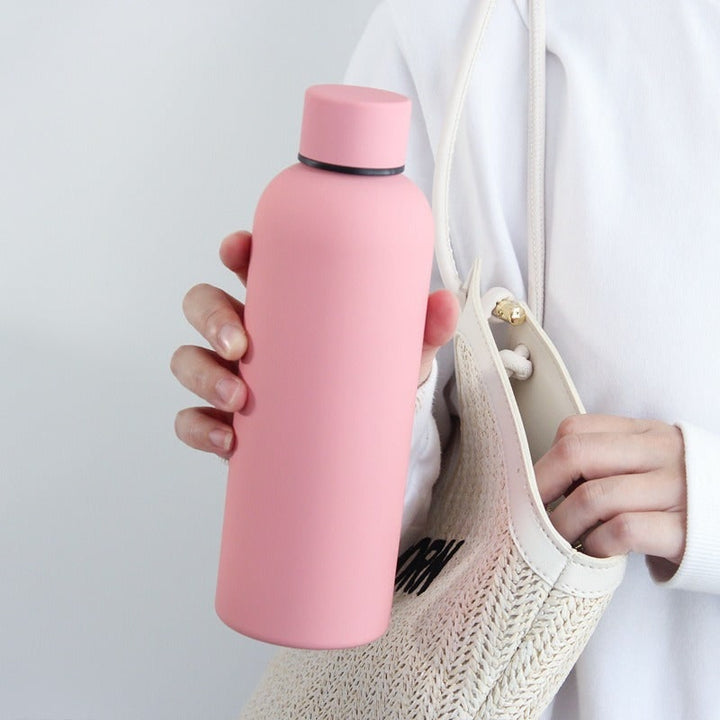 Stainless Steel Insulated Water Bottle Double-Walled Matte Finish Non-slip