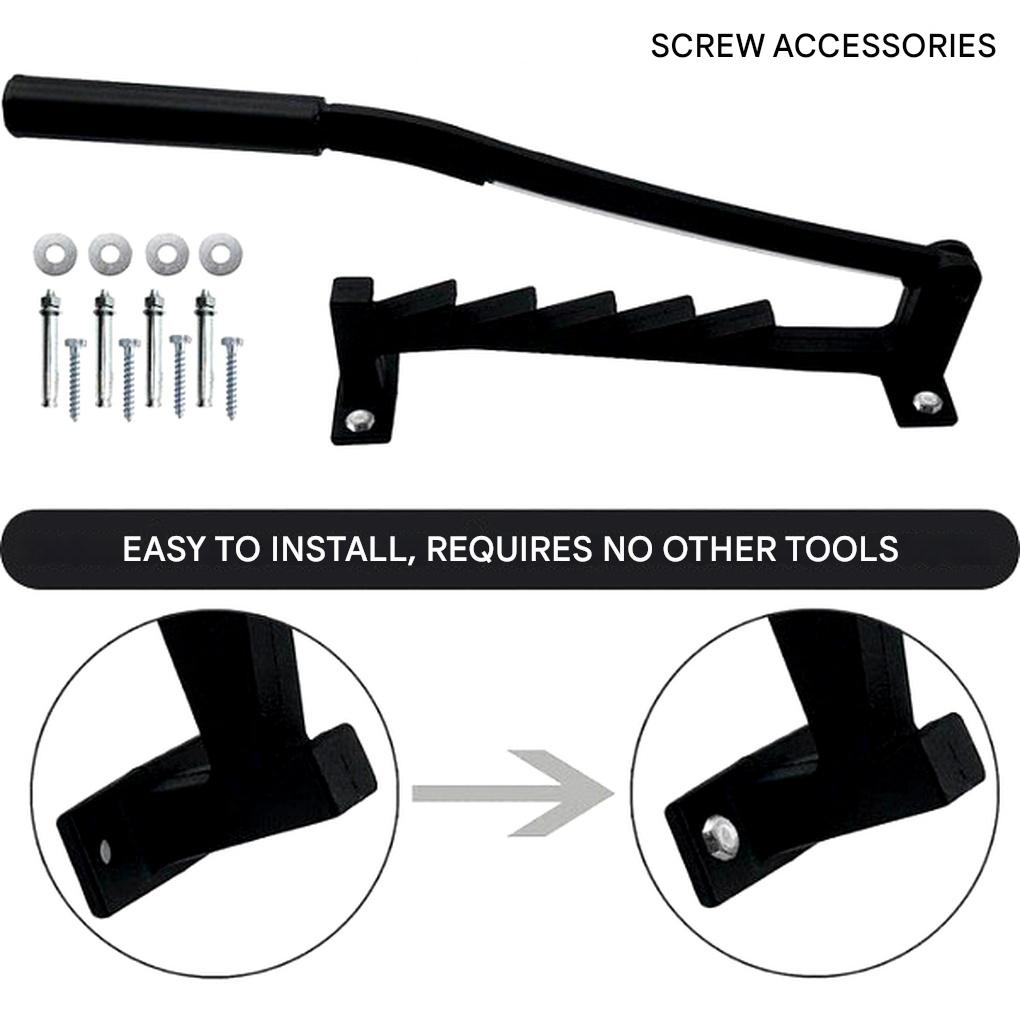 Manual Log Splitter with Wall Mount – Lever-Activated Firewood Tool