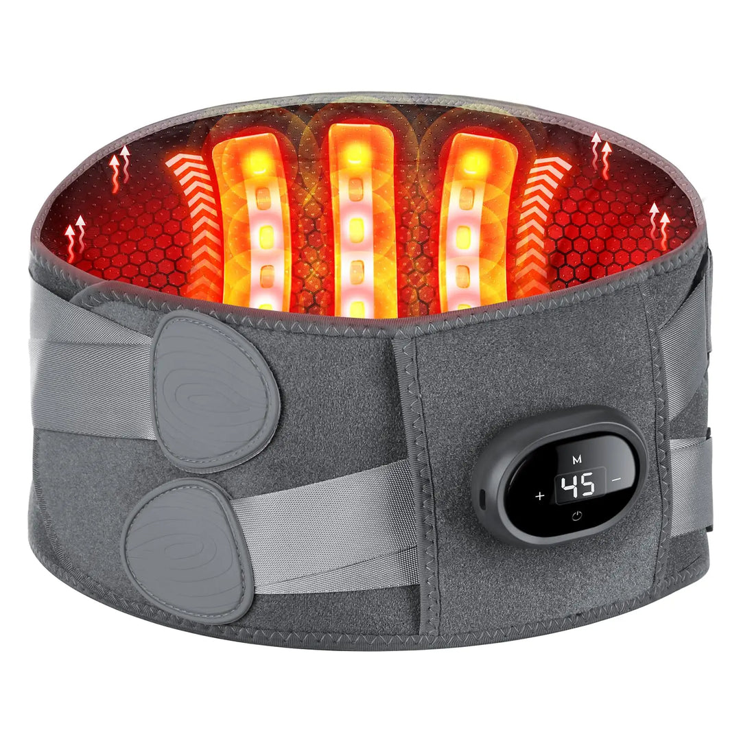 Wireless heating belt for your lower back with vibration function