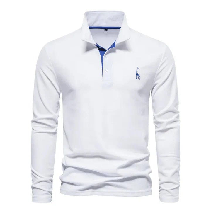 Long-Sleeved Polo Shirt for Men
