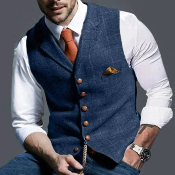 Men’s Vintage Waistcoat – Classic Heritage with Layered Style