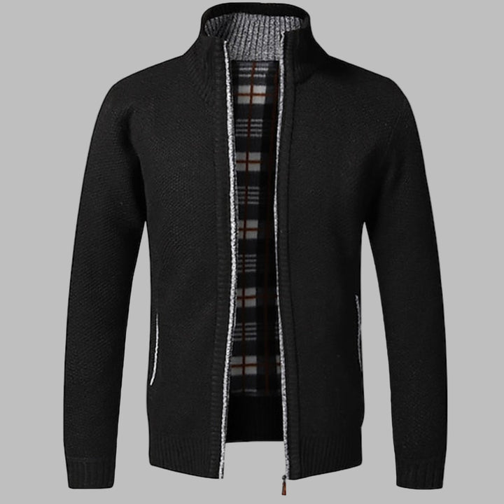 Stylish Zipper Knit Sweater for Men
