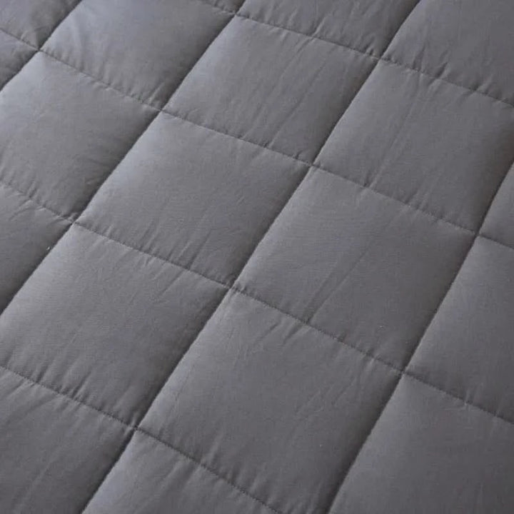 Weighted Blanket for Sleep Anxiety Bed with Quilted Cotton Design Throw