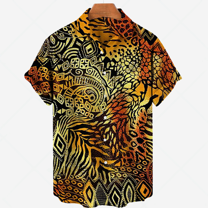 Casual Short-Sleeve Shirt with Print Effortless Style for Every Occasion