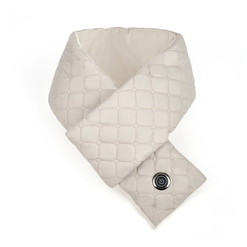 Women's Heated Quilted Neck Scarf Warmer with Three Temperature Settings