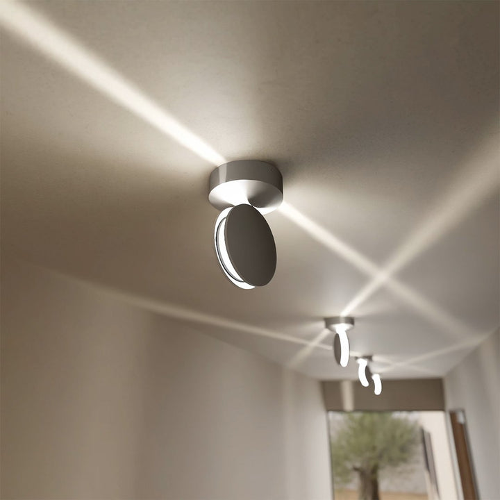 LED Wall Light with Spot Function | 360° Rotating Head | Square Light Cone