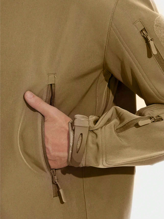 Waterproof Windproof Fleece-Lined Outdoor Jacket and Trousers Set